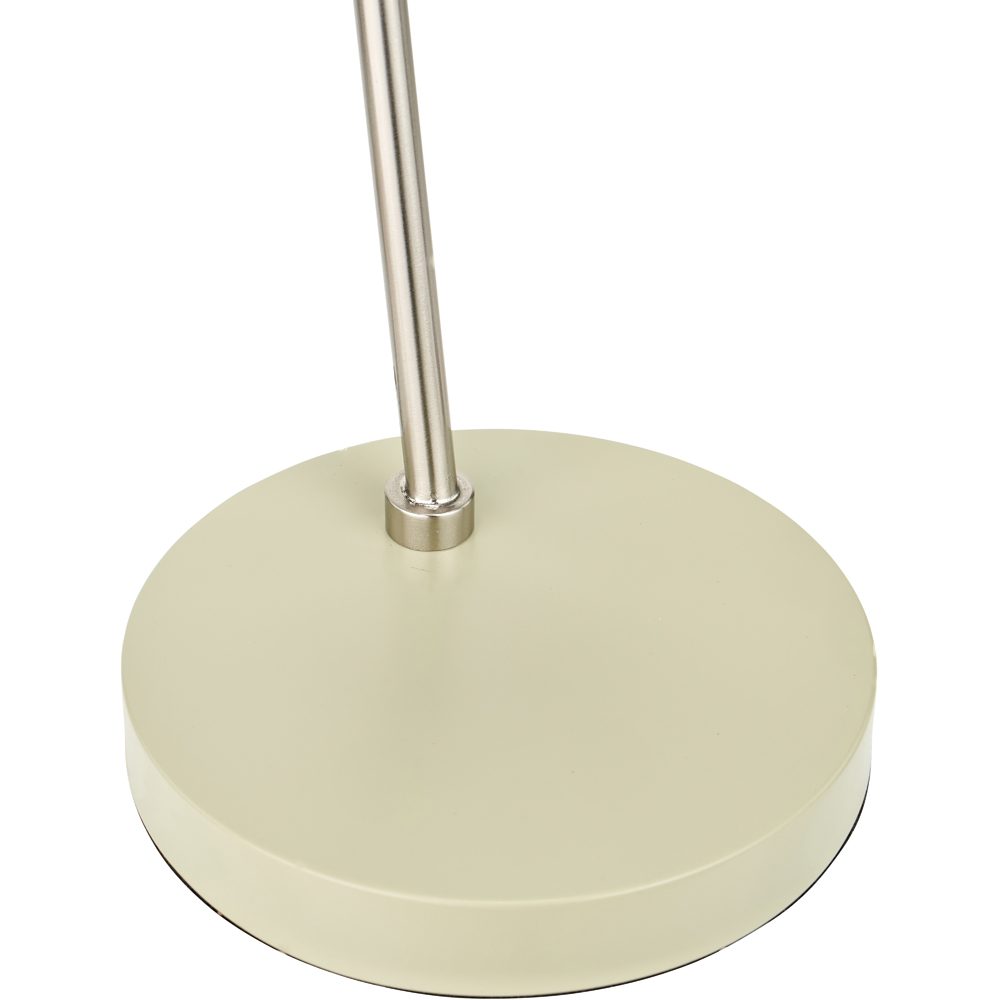 Pacific Lifestyle Benedict Sage Green and Brushed Silver Metal Table Lamp Image 4