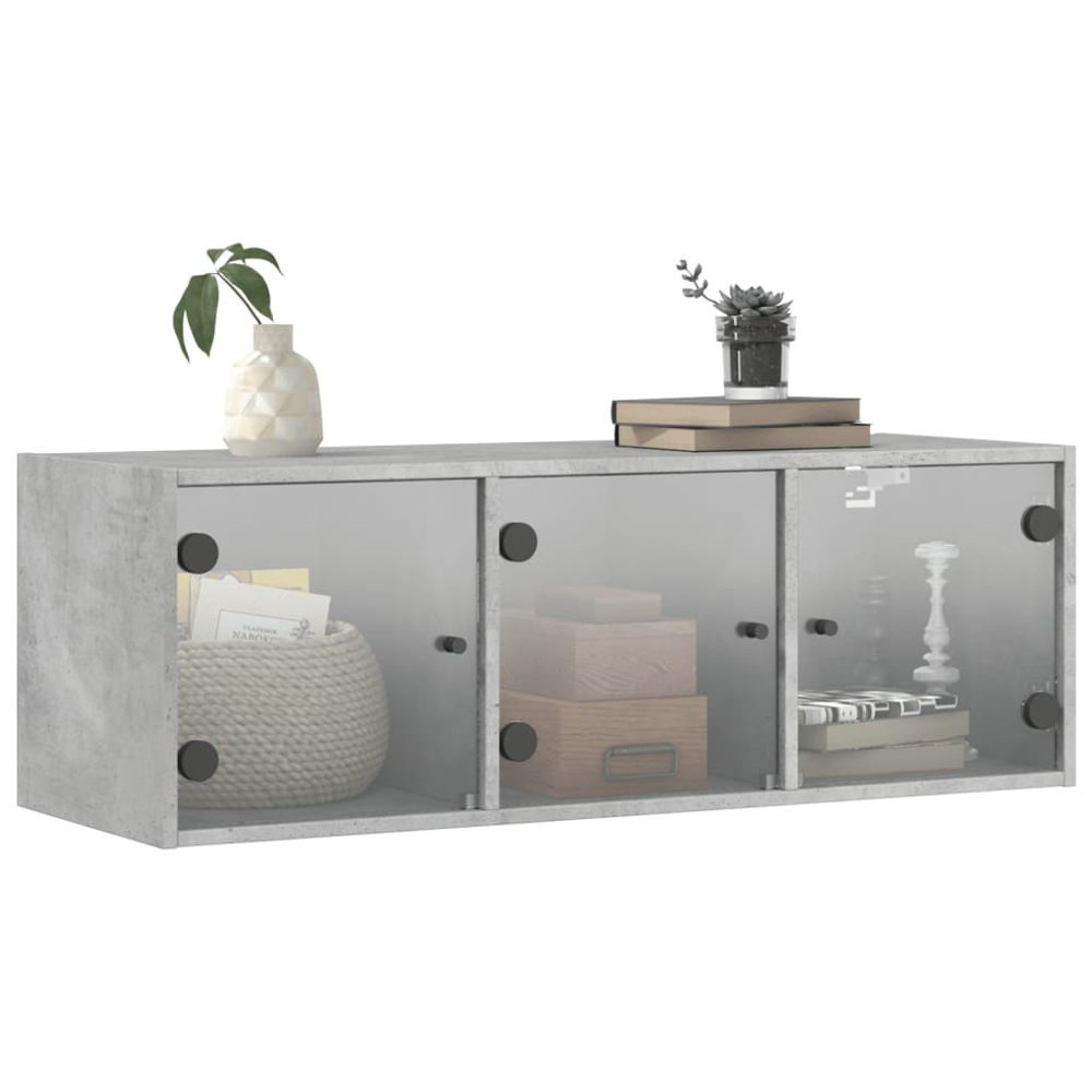 vidaXL 3 Door Grey Sonoma Wall Cabinet Image 4