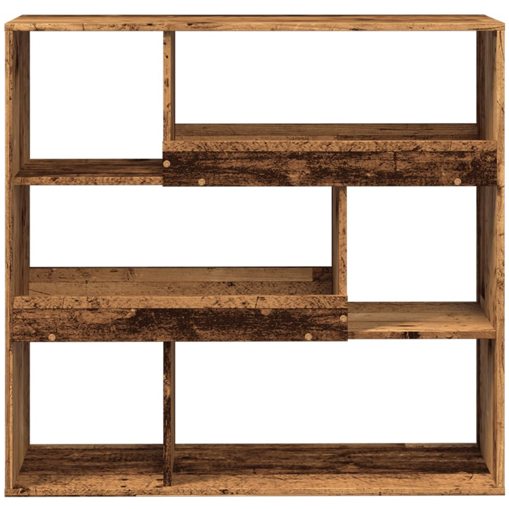 vidaXL 6 Shelf Old Wood Bookcase Image 4