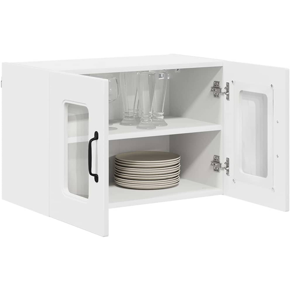 vidaXL Kalmar 2 Door White Wall Kitchen Cabinet Image 3