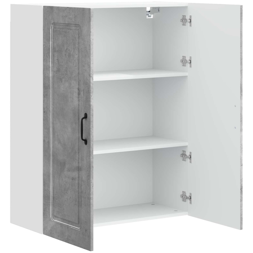 vidaXL 2 Door Concrete Grey Kitchen Wall Cabinet Image 5