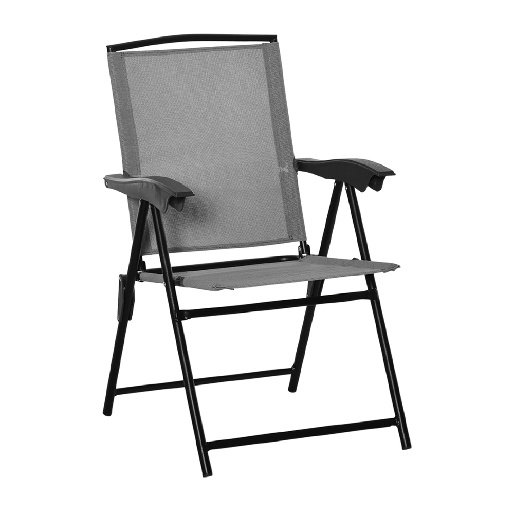 Outsunny 3 Piece Bistro Set Grey Image 3