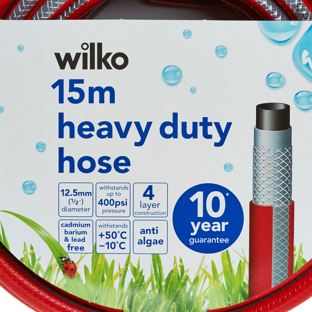 Wilko Heavy Duty Garden Hose 15m Wilko