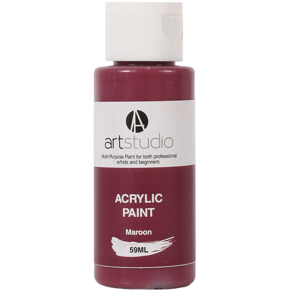 Art Studio Acrylic Paint   - Maroon / 59ml Image