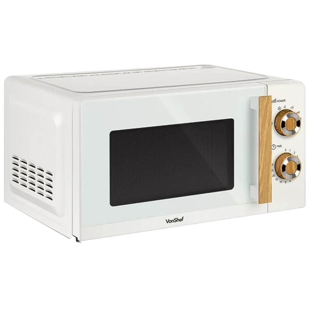 Vonhaus Cream 20L Compact Solo Microwave 700W Image 1
