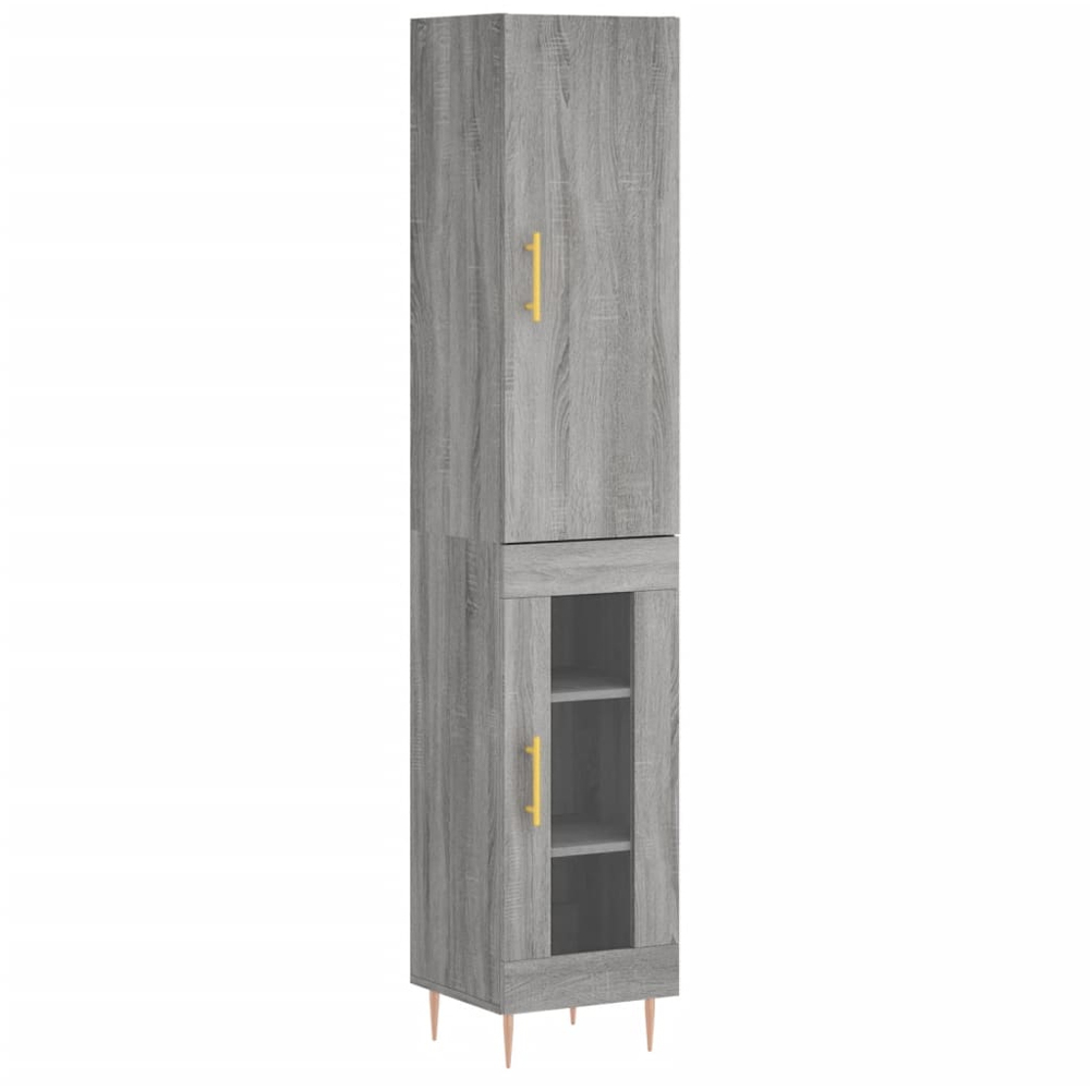 vidaXL 2 Door Grey Sonoma Highboard Image 2