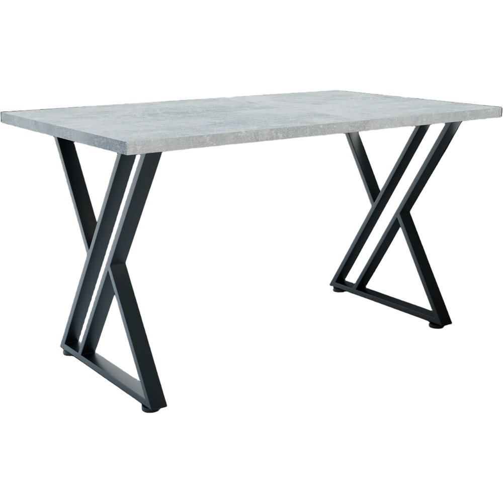 Shefa New York 4 Seater Dining Table Concrete Grey Image 2