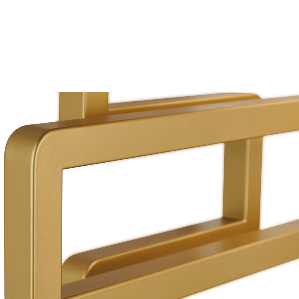 Terma Bookie 2110 BTU Brass Electric Heated Towel Rail 1155 x 500mm Image 5