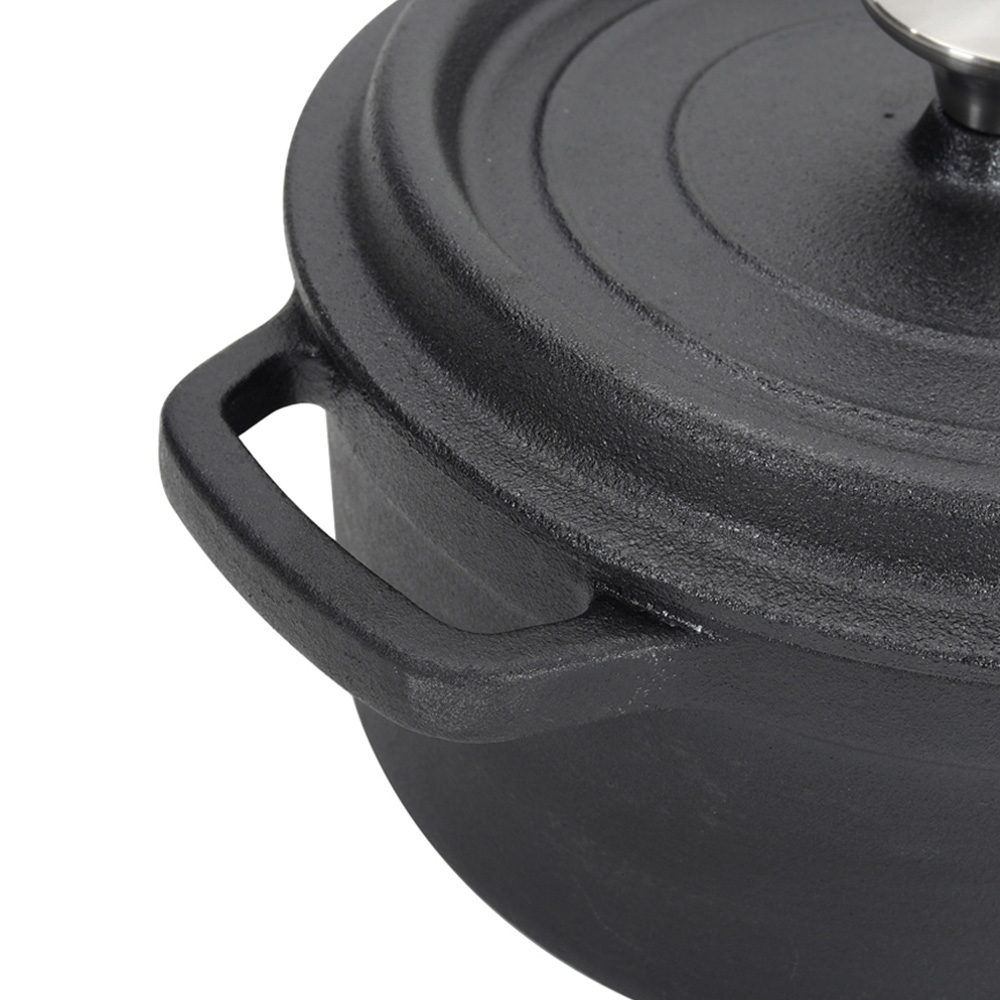 Living and Home Dia Mini Cast Iron Dutch Oven 20cm Image 5