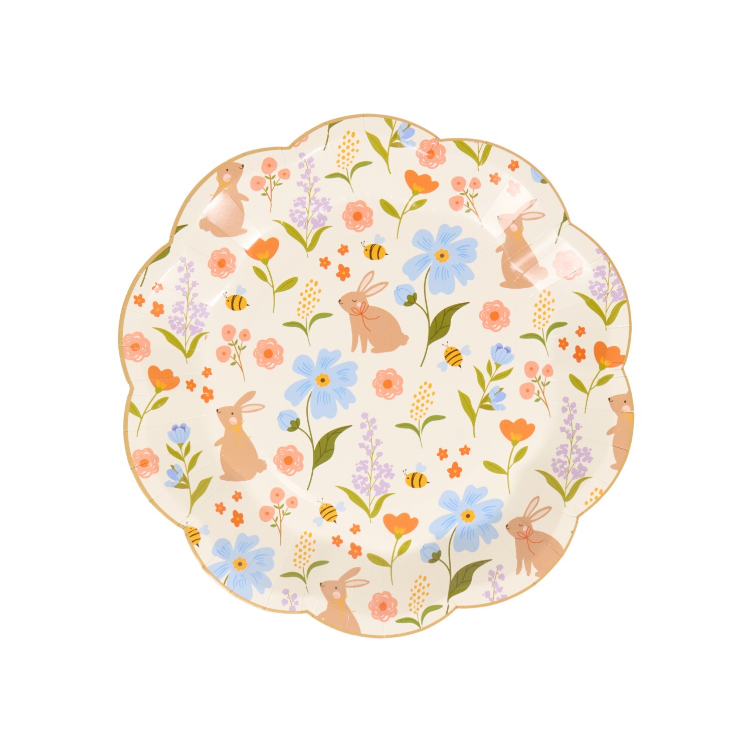 Pack of 6 Spring Bunny Plates Image 2