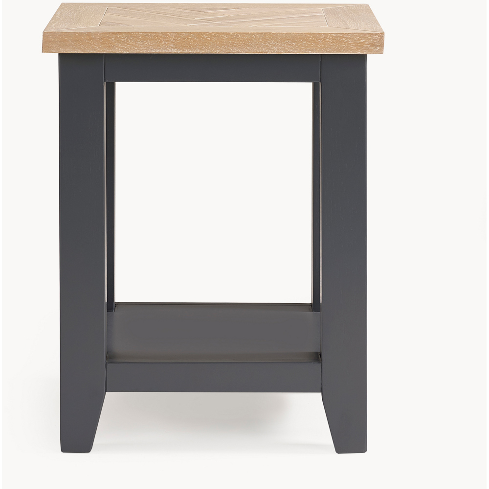 Julian Bowen Bordeaux Dark Grey Lamp Table Image 3