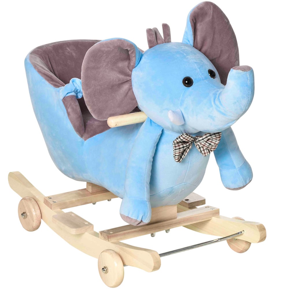 Tommy Toys Rocking Elephant Baby Ride On Blue Image 1