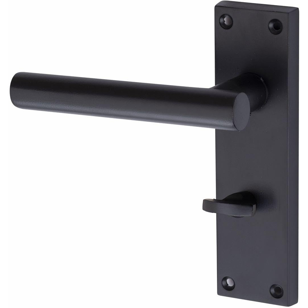 Golden Grace Matt Black Victorian Straight T-Bar Bathroom Handle Image 3