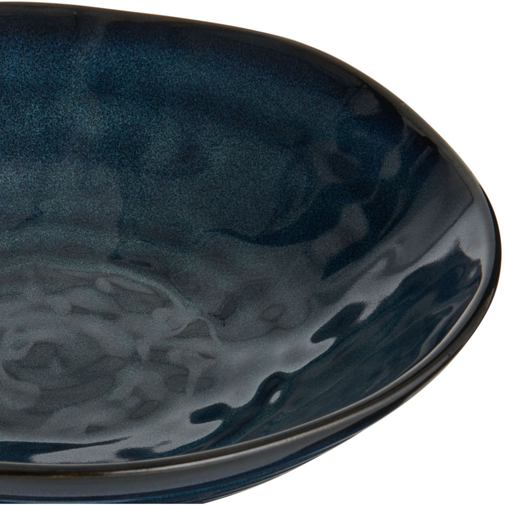 Wilko Stormy Blue Glaze Bowl Wilko