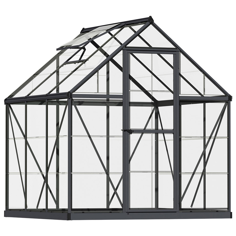 Palram Canopia Harmony Grey Polycarbonate 6 x 6ft Greenhouse Image 1