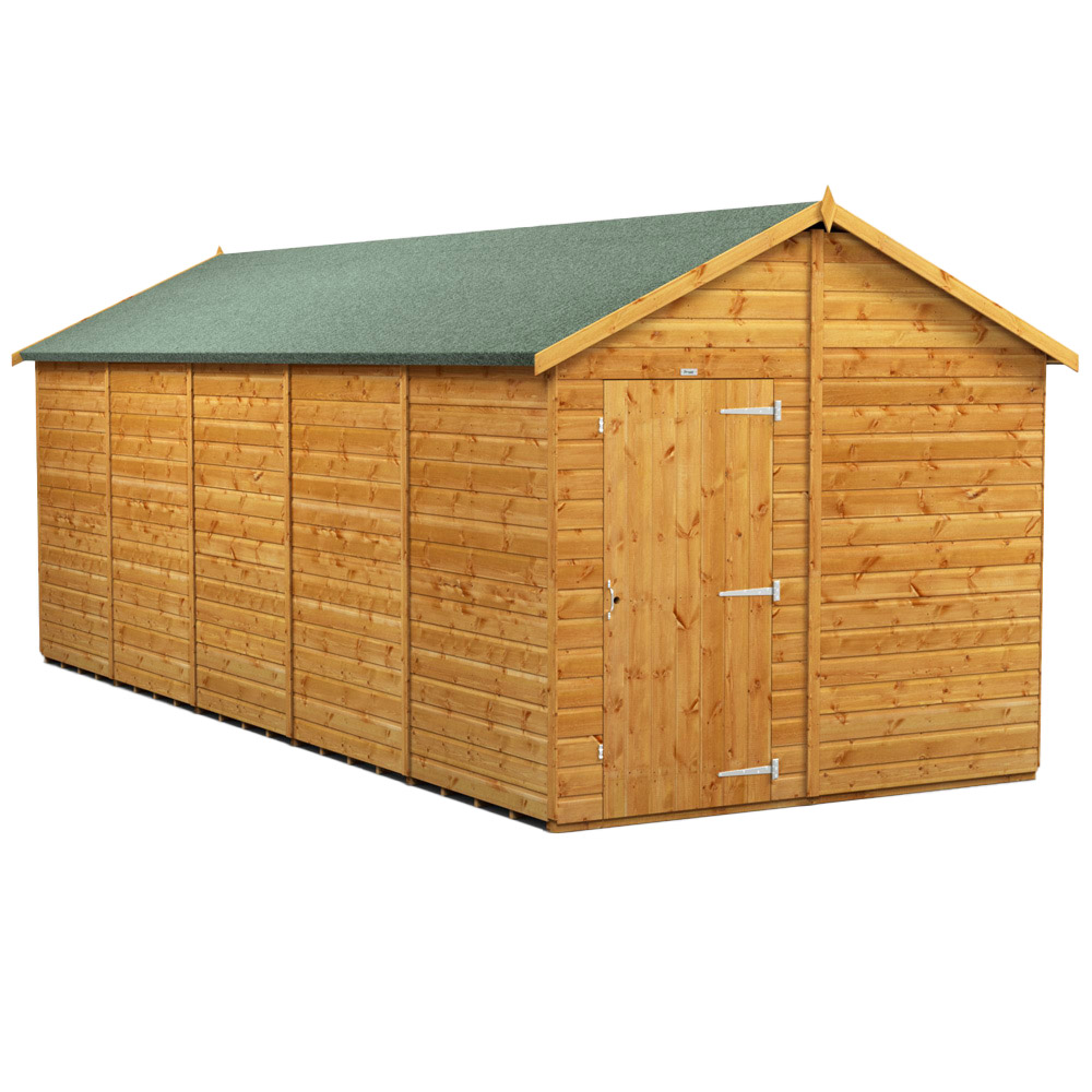 Power Sheds 20 x 8ft Apex Wooden Shed Image 1