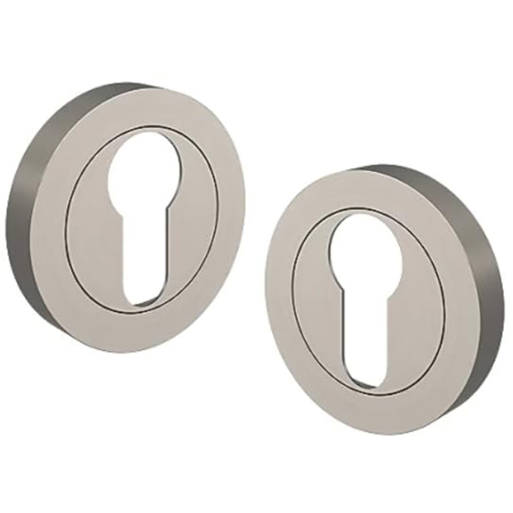 Golden Grace Satin Nickel Door Key Hole Image