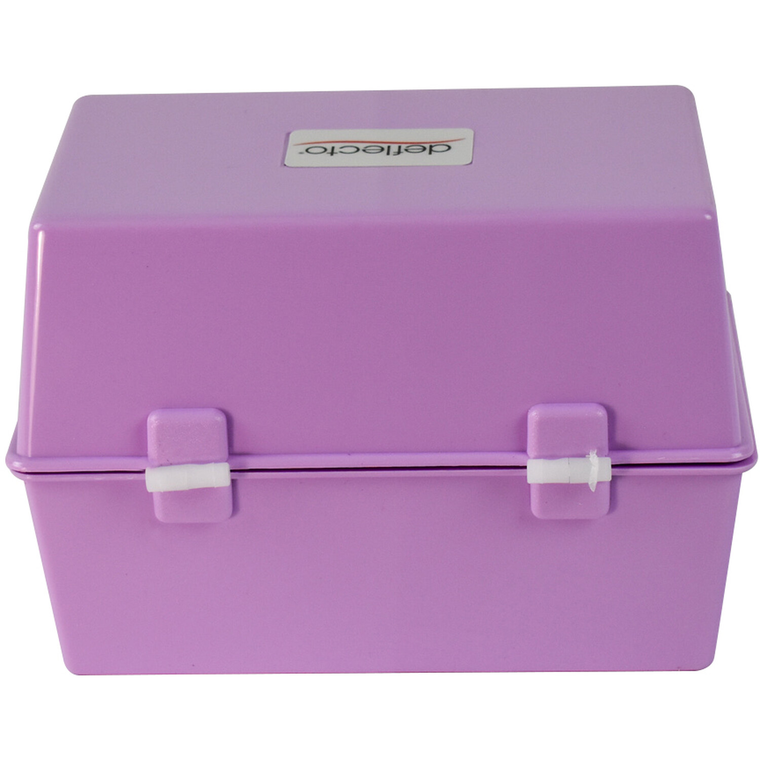 Deflecto Card Index Box - Lavender Image 2