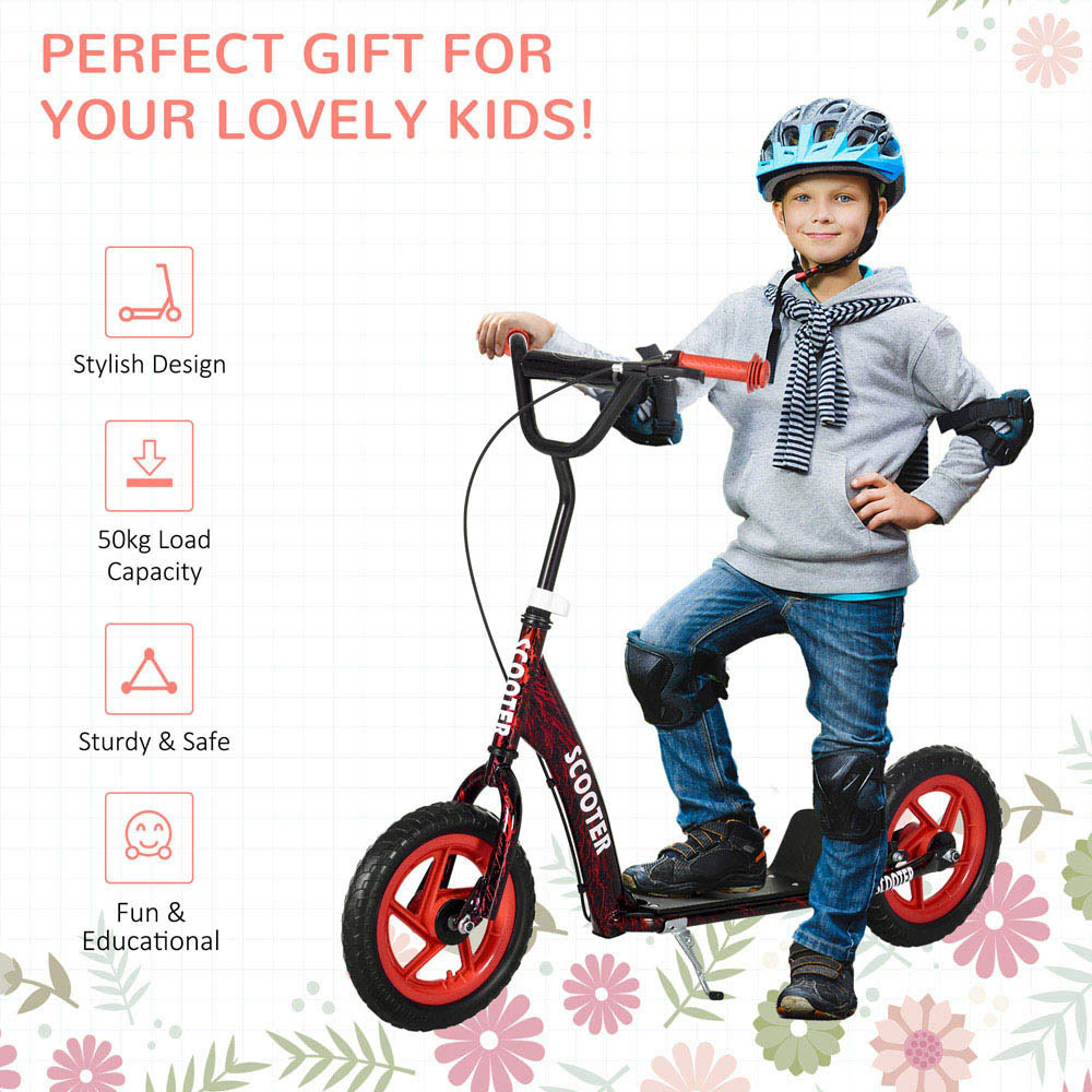 Tommy Toys AIYAPLAY Red Adjustable Handlebar Kids Kick Scooter Image 7