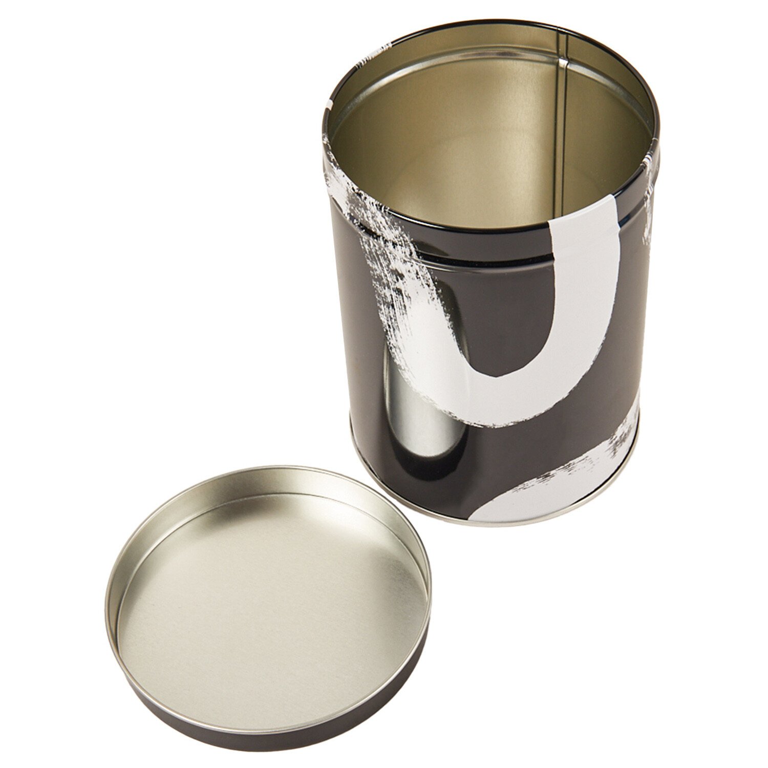 Inkwell Round Metal Tin - Black Image 3