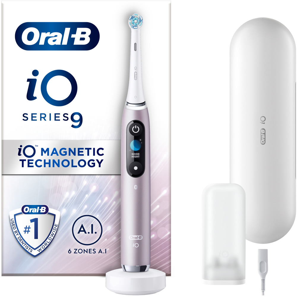 Oral-B iO Series 9 Rose Quartz Rechargeable Toothbrush Image 3