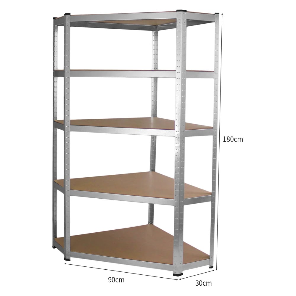 Monster Shop Galwix Corner Shelving and 2 Garage Racking Bundle 90cm Image 6