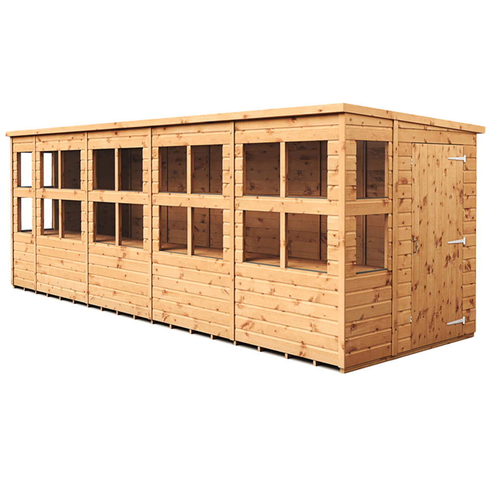 Empire Sheds 18 x 6ft Tongue and Groove Pent Potting Garden Shed Image 1