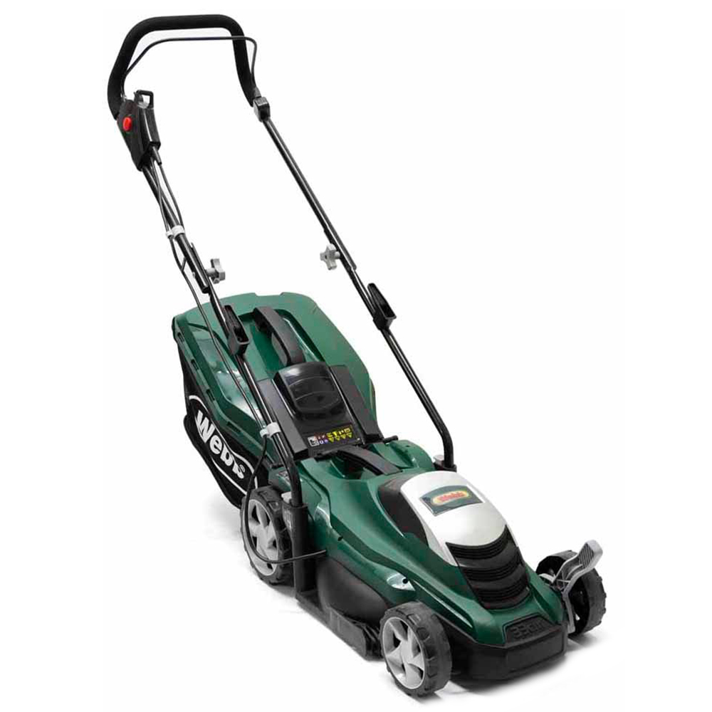 Webb WEER33 1300W Hand Propelled 33cm Classic Electric Rotary Lawnmower Image 1
