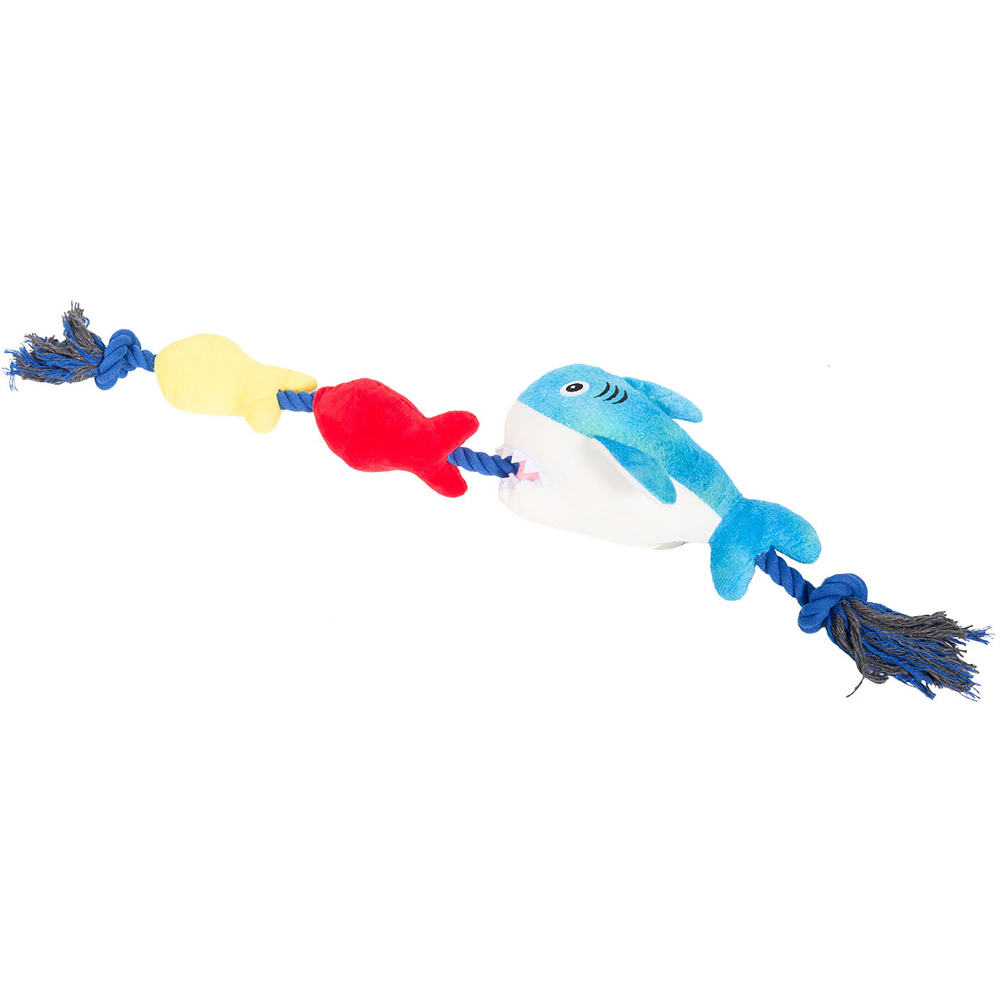 Shark Fish Tug Dog Toy Image 4
