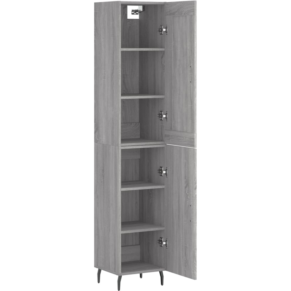 vidaXL 2 Door Grey Sonoma Highboard Image 3