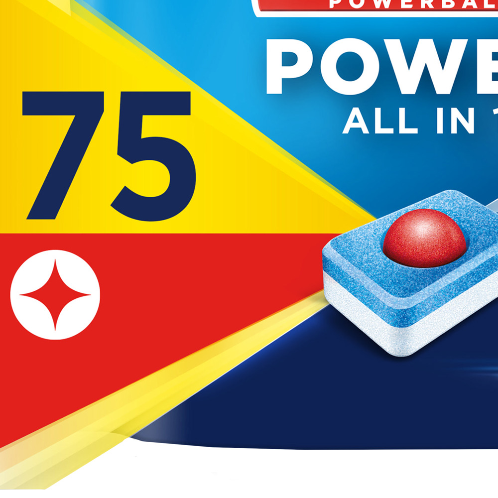 Finish Power All-in-One Lemon Dishwasher Tablets 75 Pack Image 3