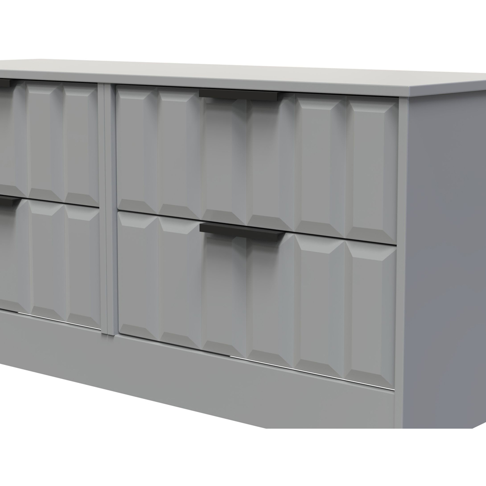 Crowndale New York 4 Drawer Dusk Grey Chest of Drawers Ready Assembled Image 5