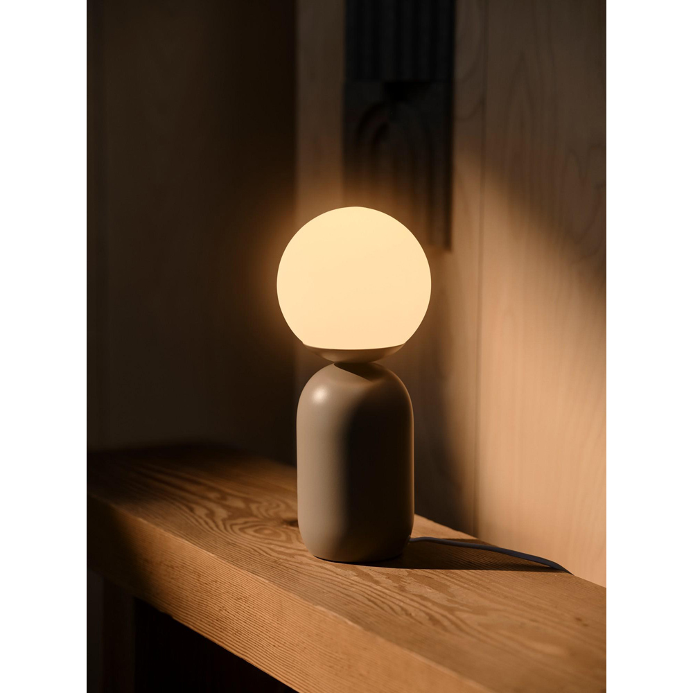 Nordlux Notti Light Brown Opal Glass Shade Table Lamp Image 2
