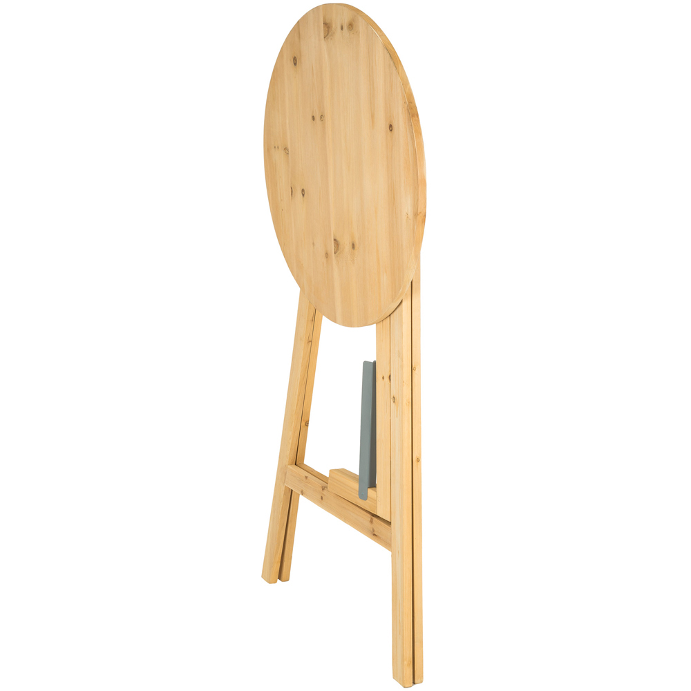 tectake Brown Solid Woo Bar Table Image 5
