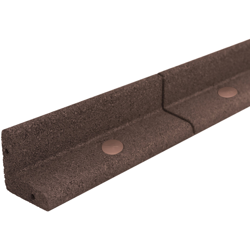 MonsterShop 1.2m 4 Pack Brown Flexible Lawn Edging Image 4