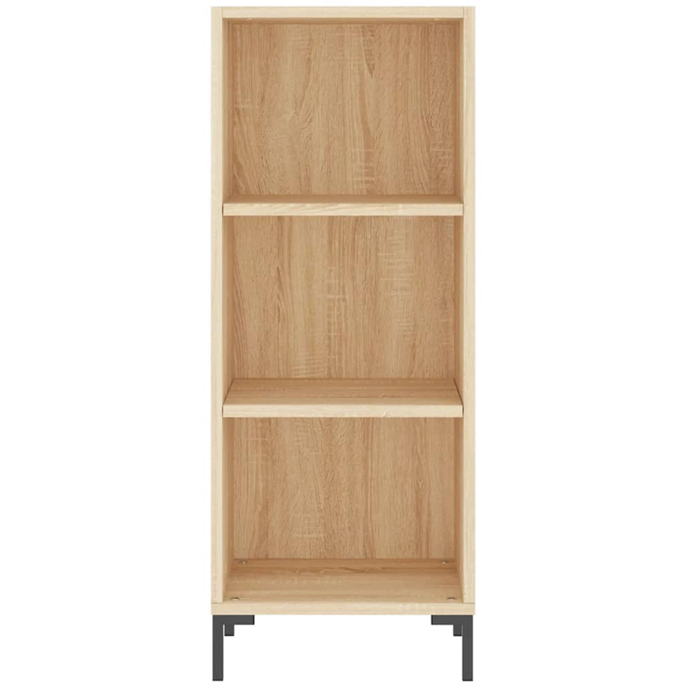 vidaXL 3 Shelf Sonoma Oak Narrow Sideboard Image 4