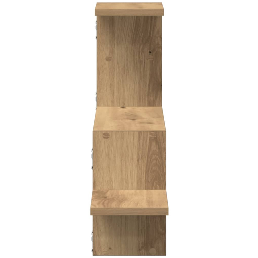 vidaXL 104 x 15 x 49cm Artisan Oak Wall Shelf Image 4