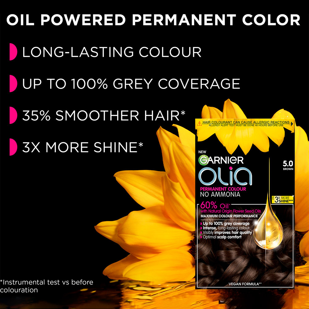 Garnier Olia 6.60 Bold Intense Red Permanent Hair Dye Image 5