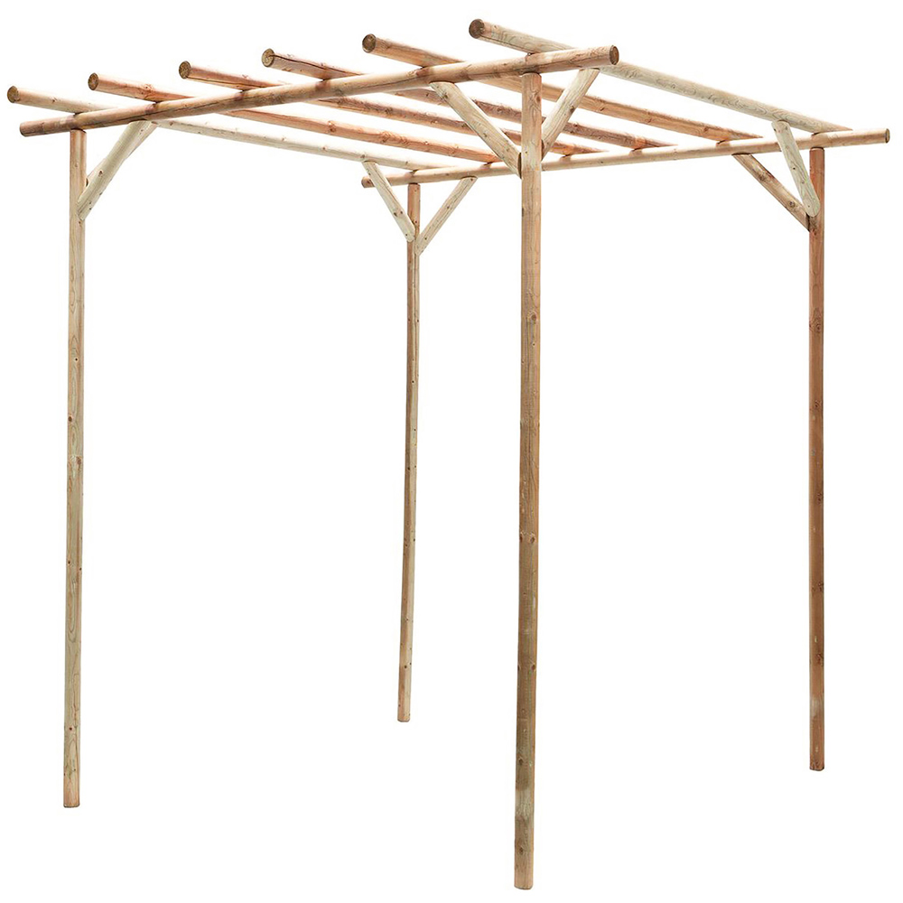 Shire Rustic Rose 2.5 x 2.4m Pressure Treated Pergola Image 2