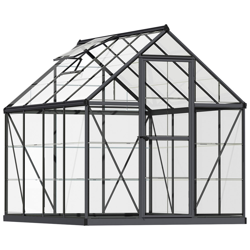 Palram Canopia Harmony Grey Polycarbonate 6 x 8ft Greenhouse Image 1