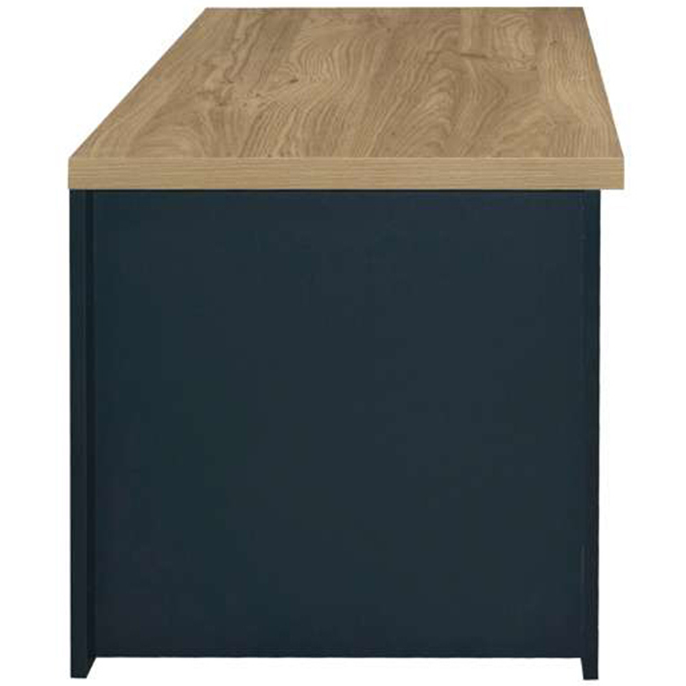 Highgate 2 Drawer Navy and Oak Coffee Table Image 4