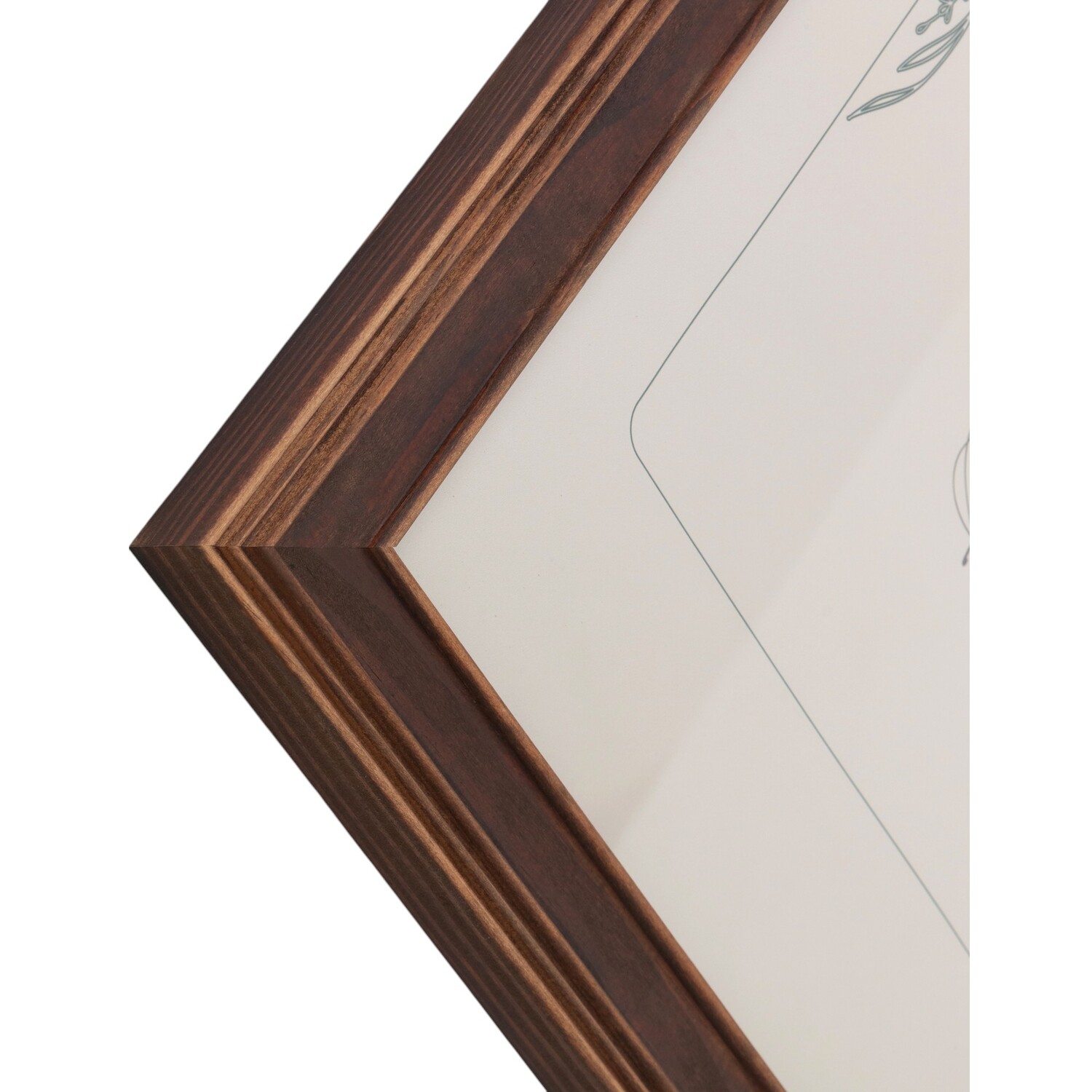 Haldon Wooden Frame Brown 16 x 12in Image 5