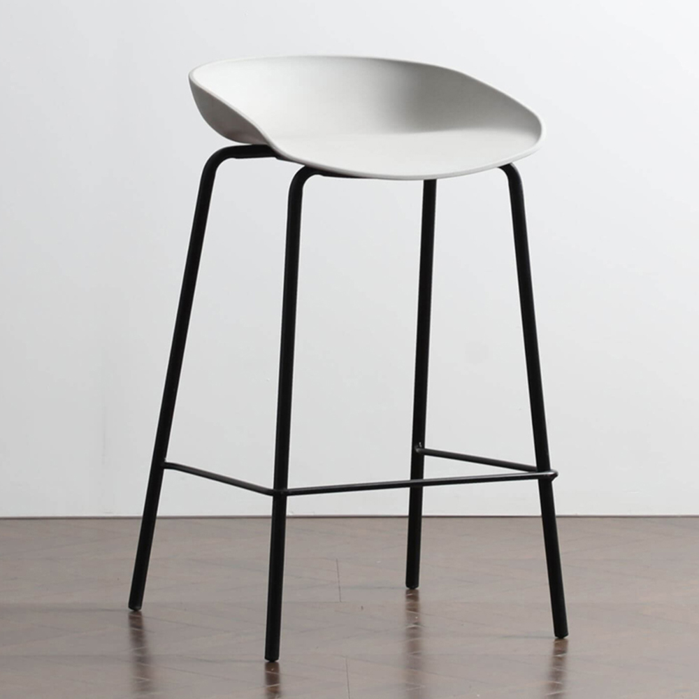 Home Source Grey Bar Stool Set of 2 Image 1