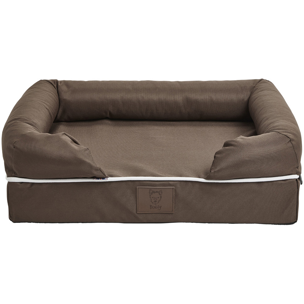Bunty Small Brown Cosy Couch Pet Mattress Bed Image 1