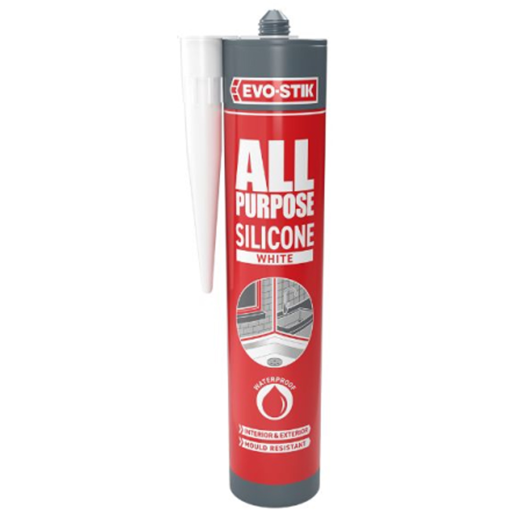 Evo-Stik Evo-Seal White Multipurpose Silicone Tube 290ml Image 2