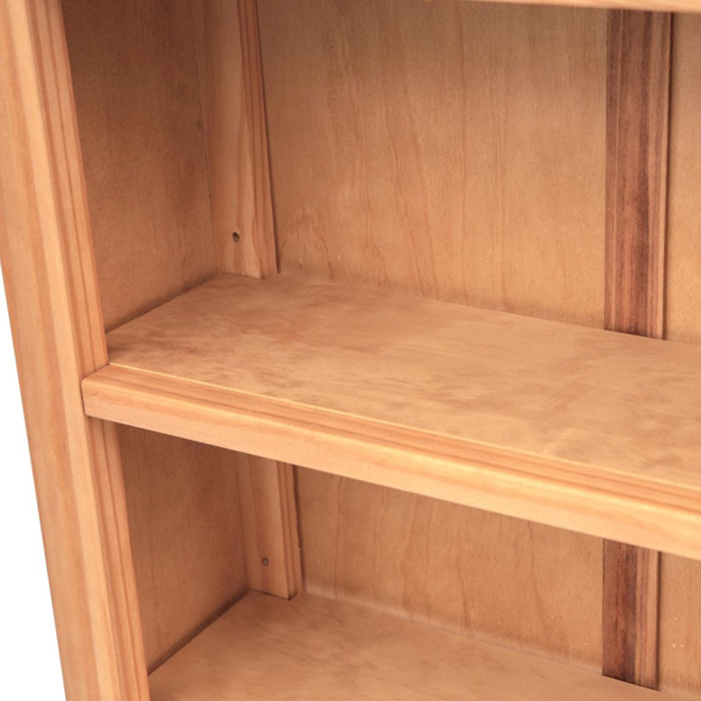Lugo 4 Shelf Waxed Bookcase Image 7