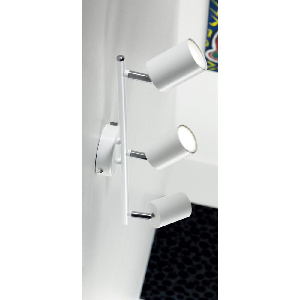 Nordlux Explore GU10 3-Rail White Adjustable Spotlight Bar Image 2