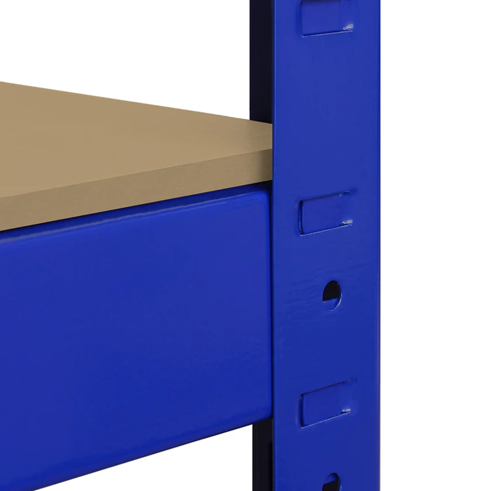 Monster Racking T-Rax Corner Shelving Unit and Set of 2 Blue Garage Storage Bays 90cm Image 5