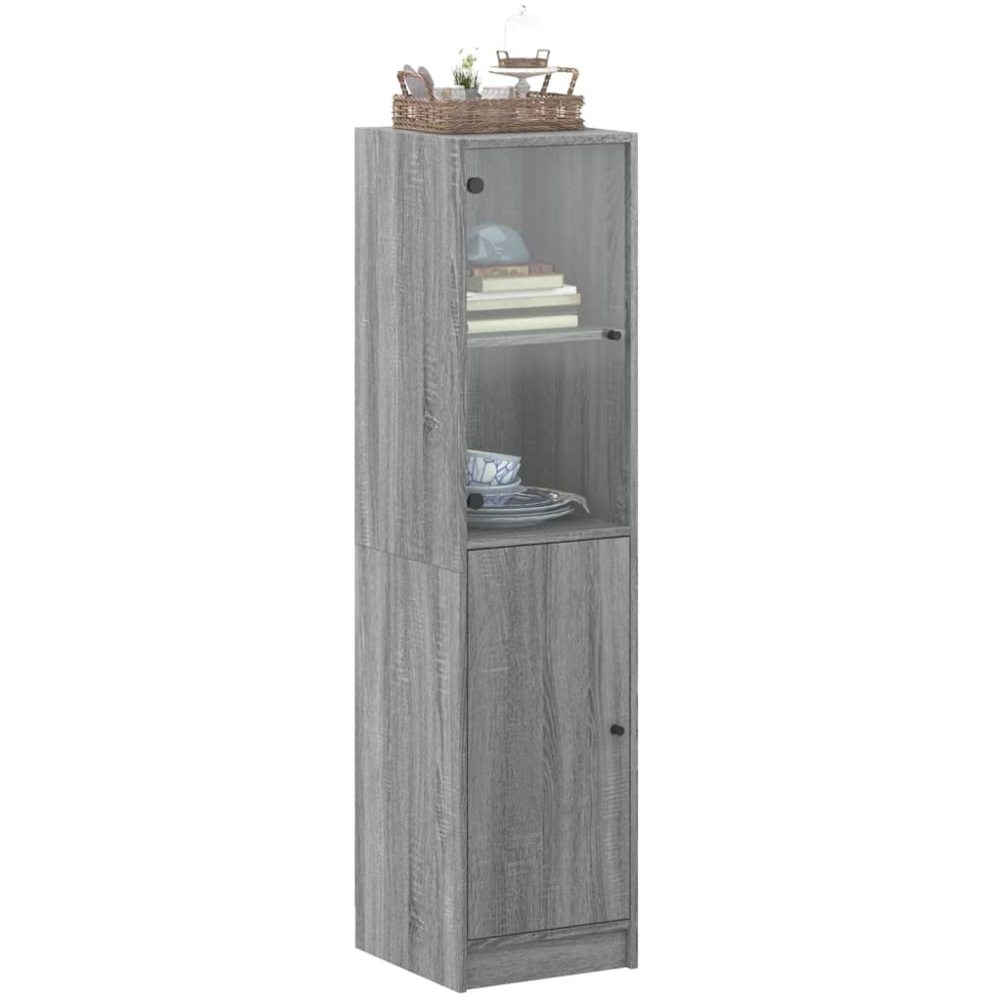 vidaXL 2 Door Grey Sonoma Highboard Image 4