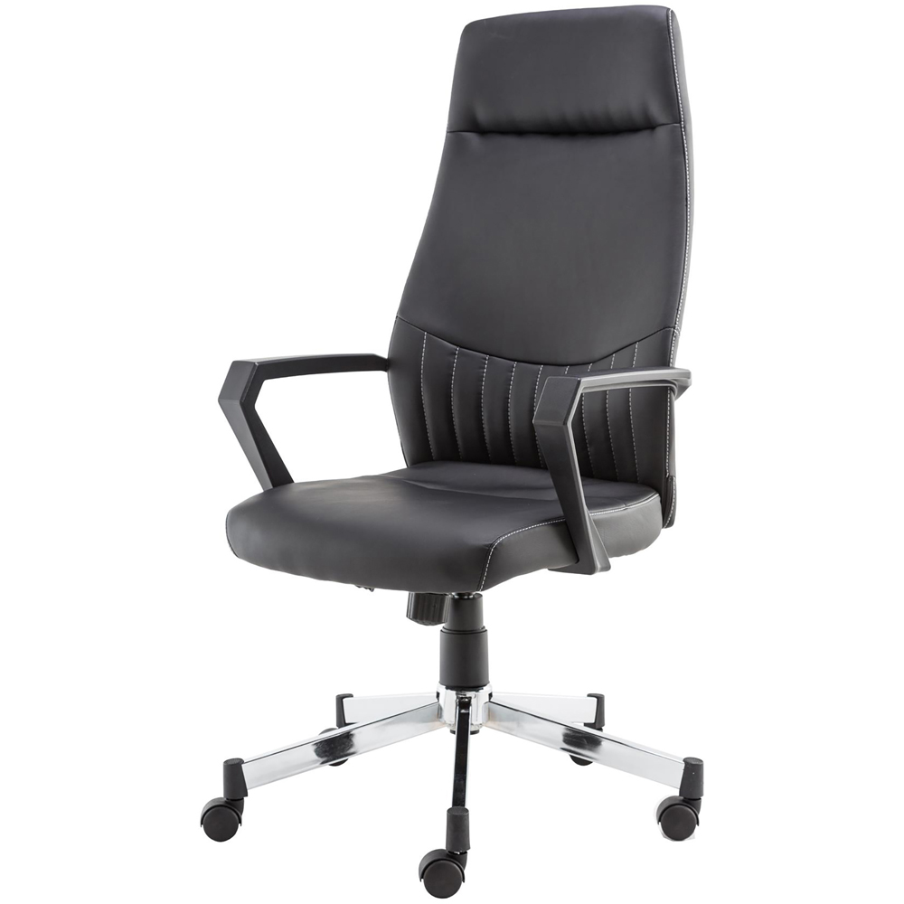 Alphason Brooklyn Designer Faux Leather High Back Chair Image 2